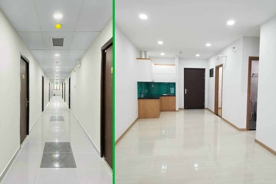 Phòng Khách Căn 2 Phòng Ngủ Bcons Green View