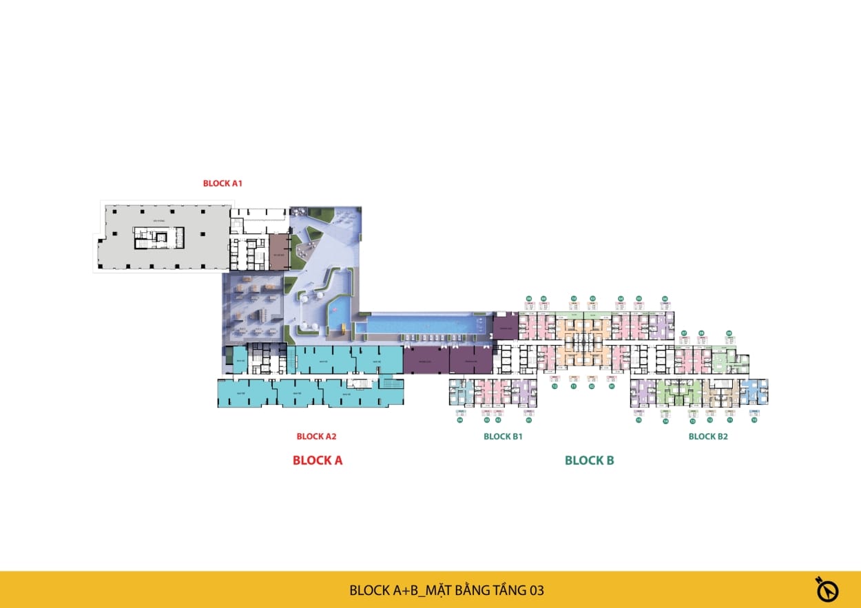 Chi tiết mặt bằng tầng điển hình dự án Bcons Newsky