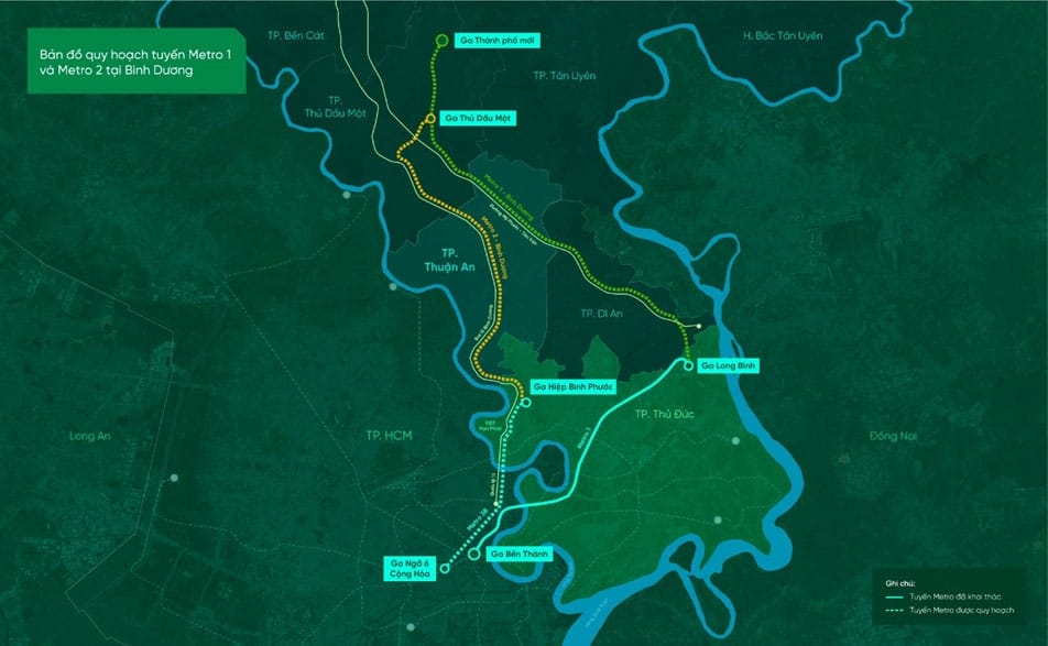 Hạ tầng Metro và mở rộng Quốc lộ 13 là đòn bẩy tăng giá