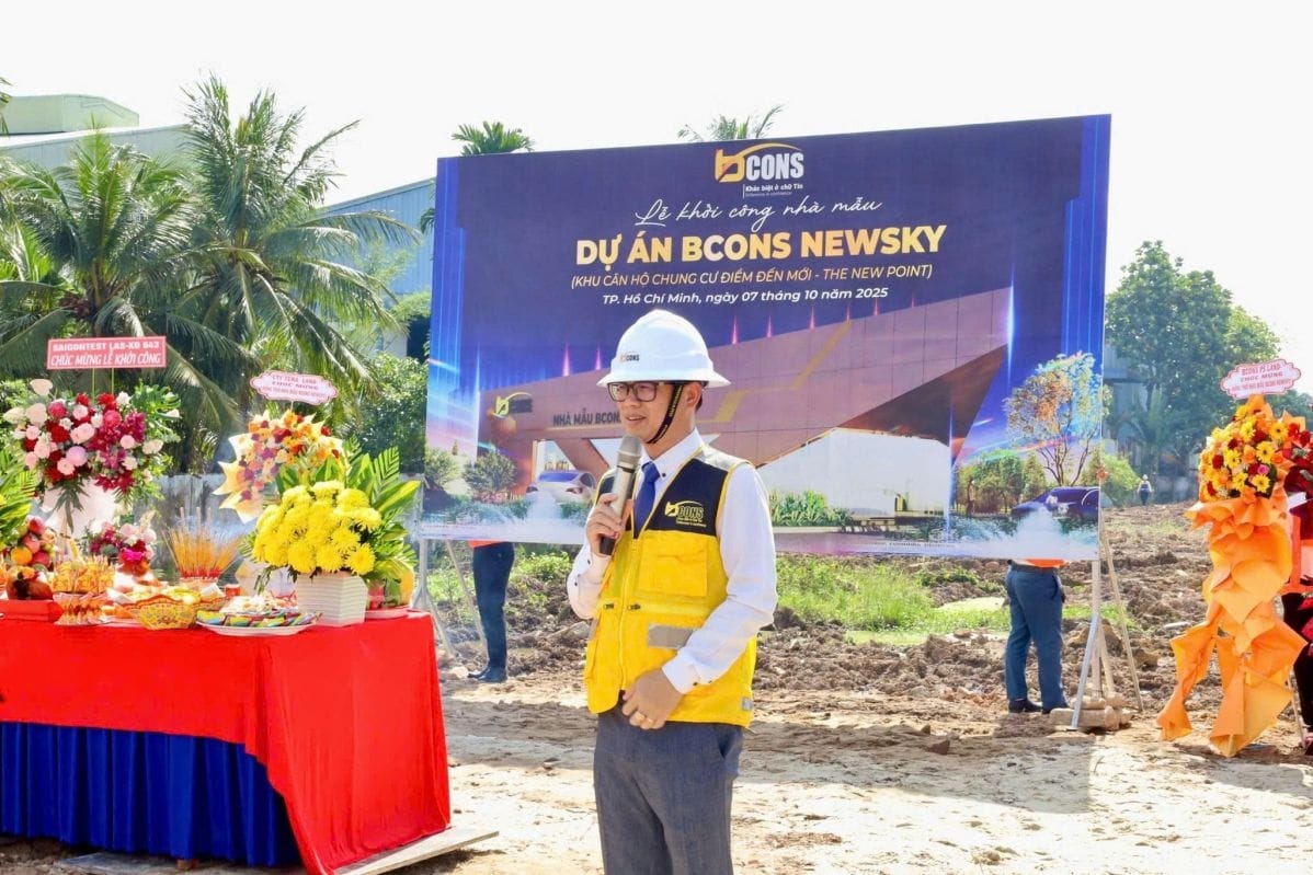 Tiến Độ Xây Dựng Bcons Newsky Thi công nhà mẫu Bcons Newsky