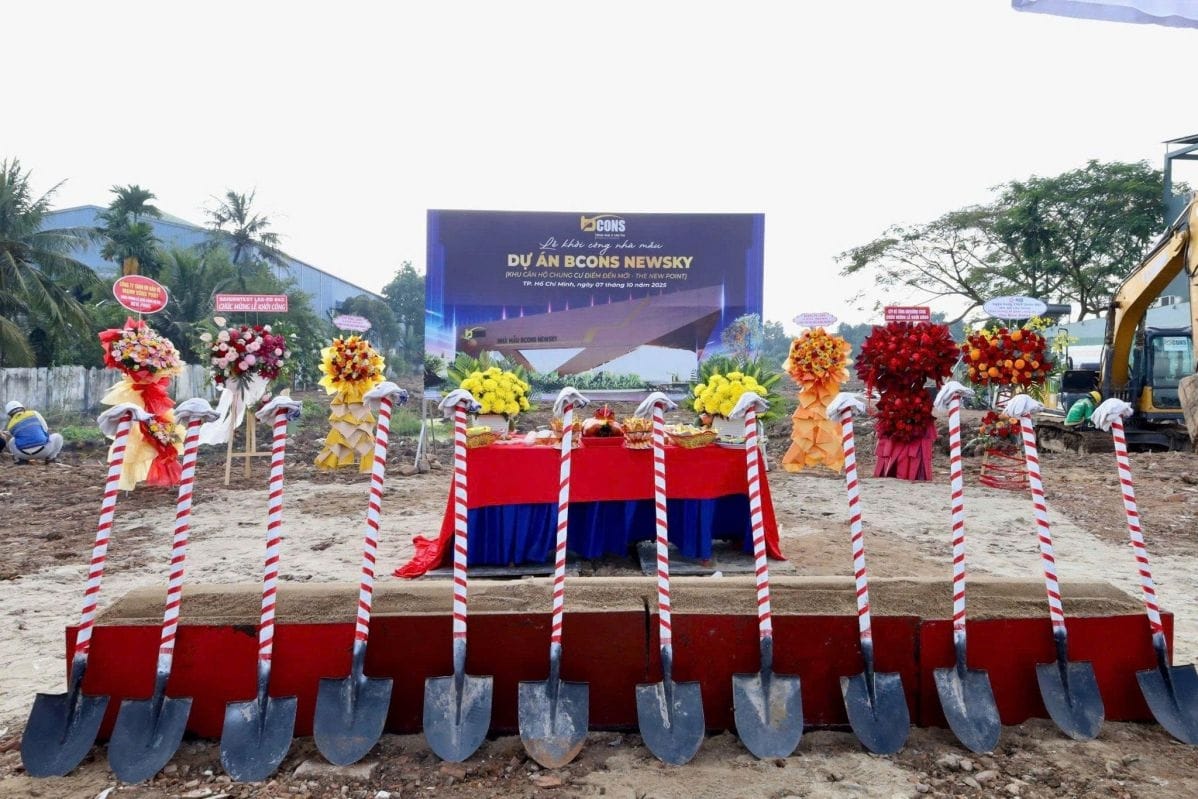 Tiến Độ Xây Dựng Bcons Newsky Lễ khởi công nhà mẫu Bcons New Sky