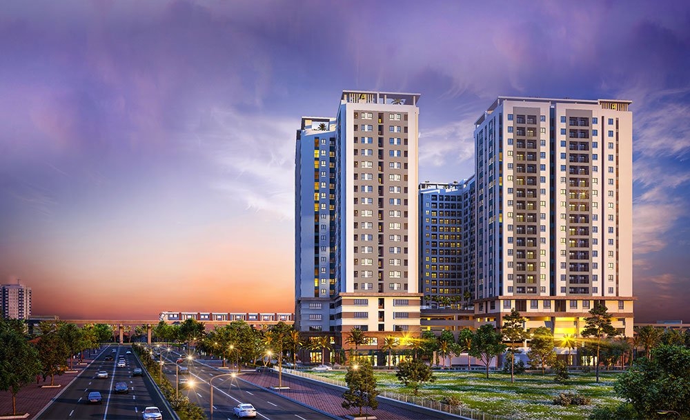 Phối cảnh dự án Bcons Plaza Dĩ An