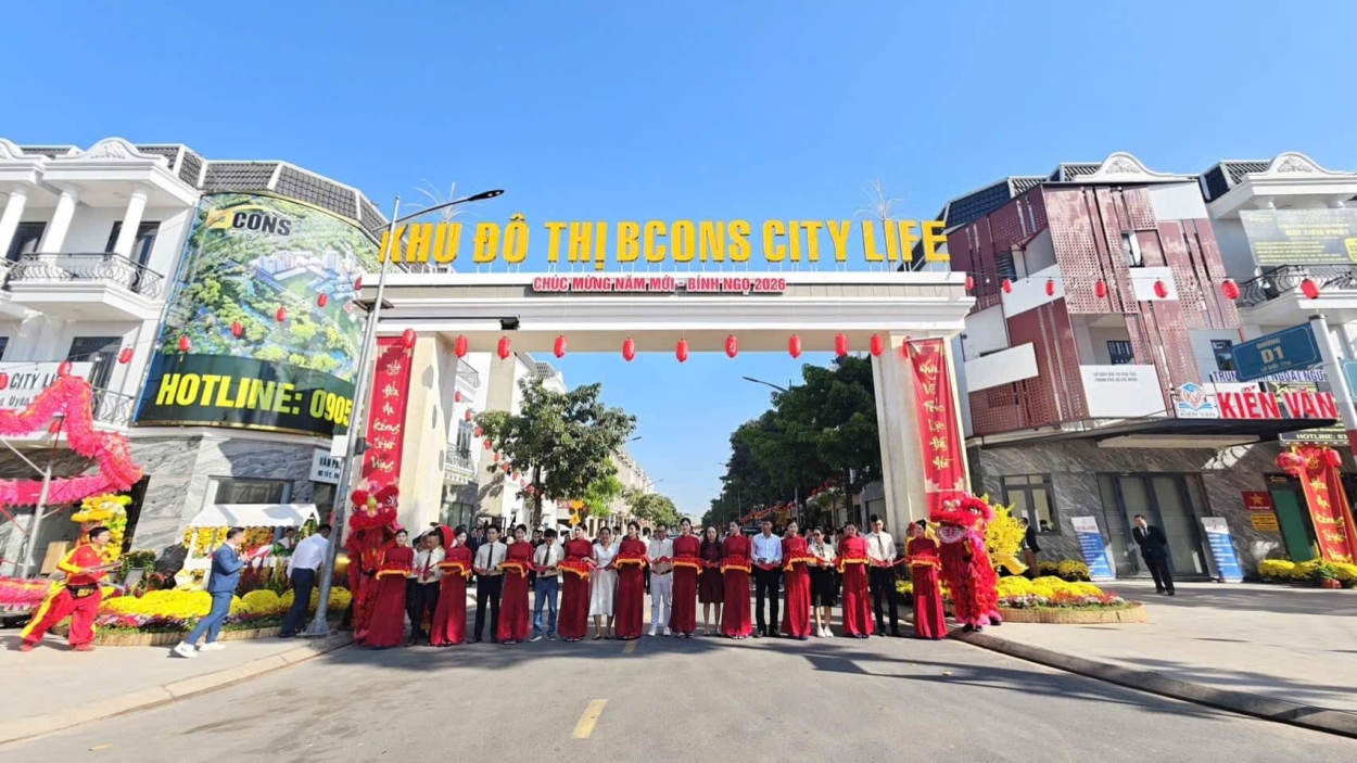 Tiến độ thi công hạ tầng Bcons City Life