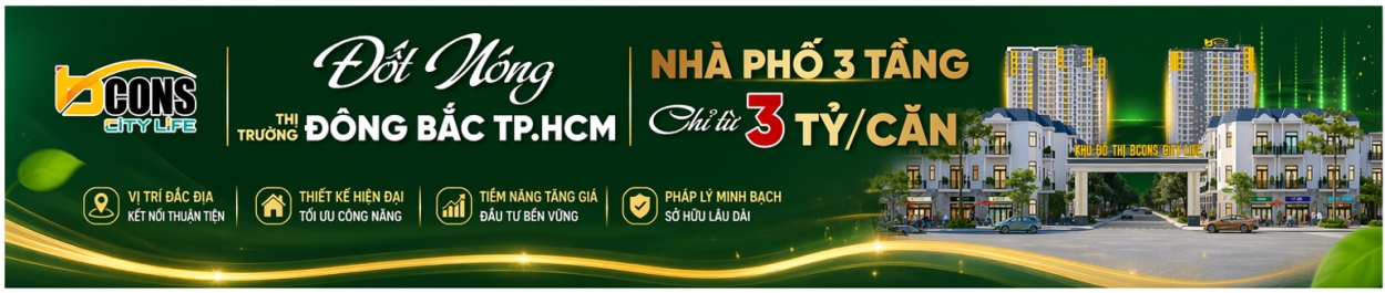Bcons City Life toàn cảnh dự án nhà phố thương mại