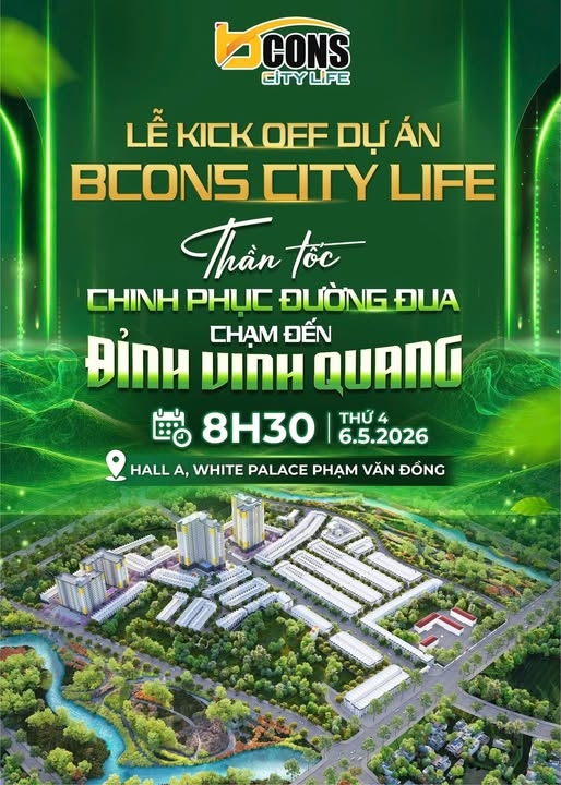 Sự kiện công bố Bảng Giá Bán Bcons City Life