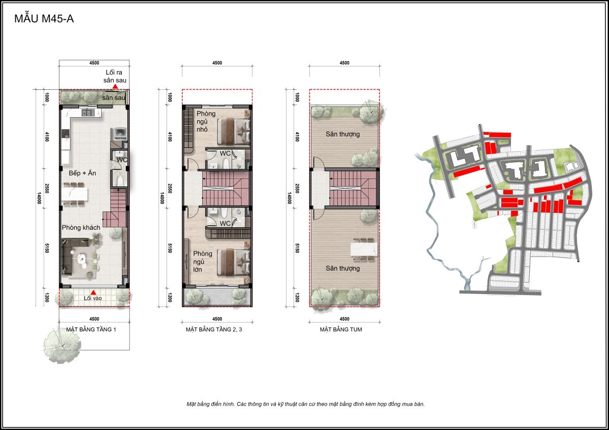 Thiết kế nhà phố Bcons City Life mẫu 1